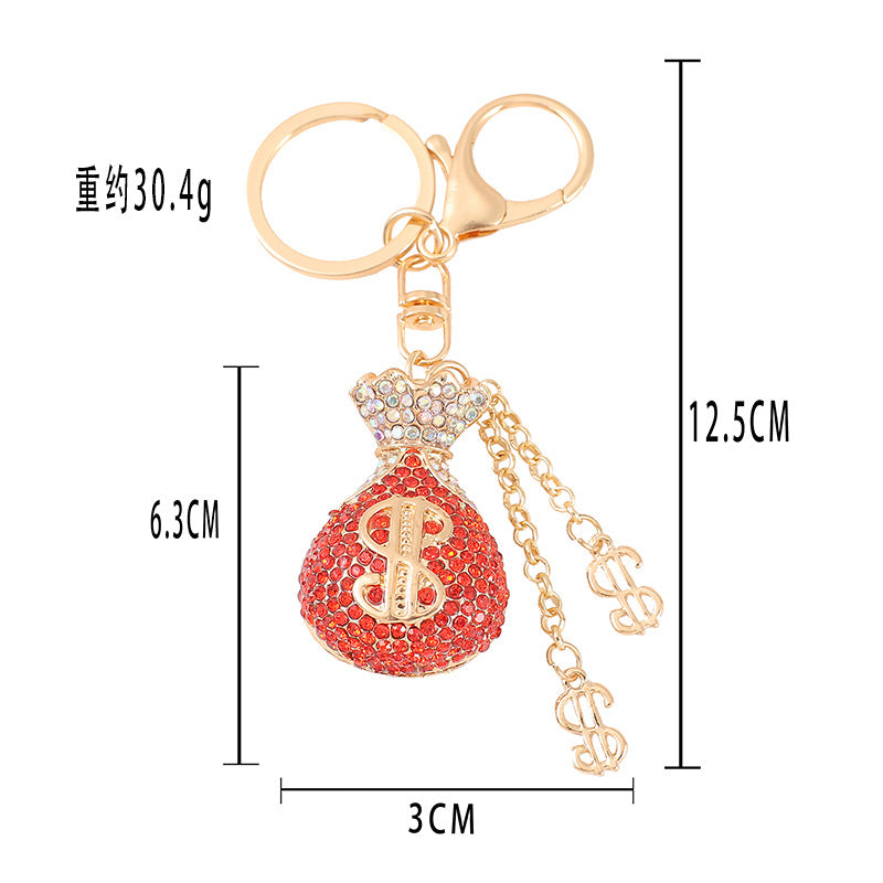 Wholesale Alloy Diamond Wallet Keychain